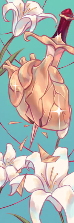 Golden heart light